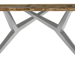 Design Tisch mit bunter Altholzplatte Shabby - Enyi^Wohnen New