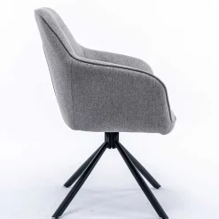 Design Tischsessel drehbar in Grau - Fiorenca (2er Set)^Wohnen Discount