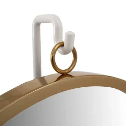 Wohnen Design Tischspiegel in Weiß mit Gold - Tihano