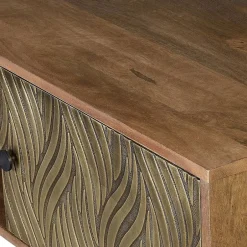 Wohnen Design TV Kommode aus Mangoholz und Metall - Filurina