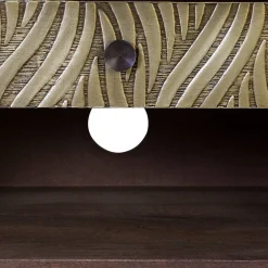 Wohnen Design TV Kommode aus Mangoholz und Metall - Filurina