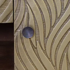 Wohnen Design TV Kommode aus Mangoholz und Metall - Filurina