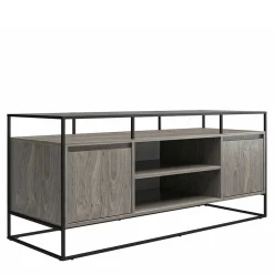 Wohnen Design TV Kommode in Eiche Grau - Midland