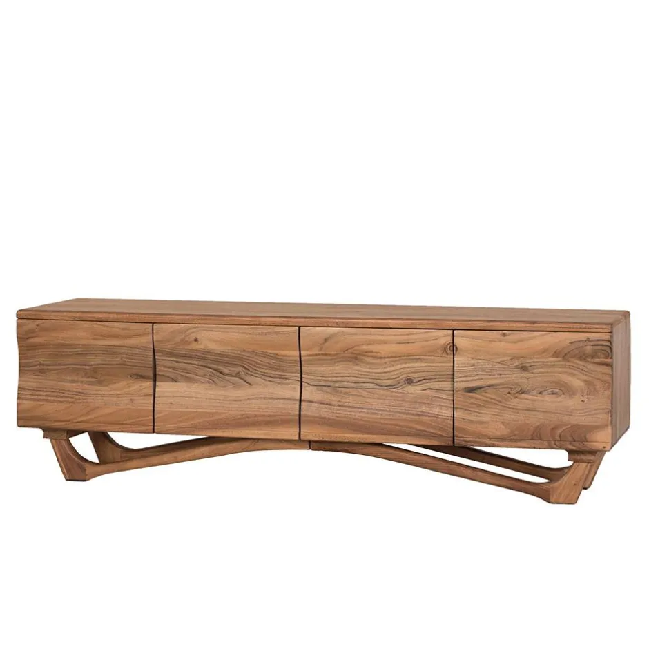 Wohnen Design TV Lowboard aus Akazie Massivholz - Endra