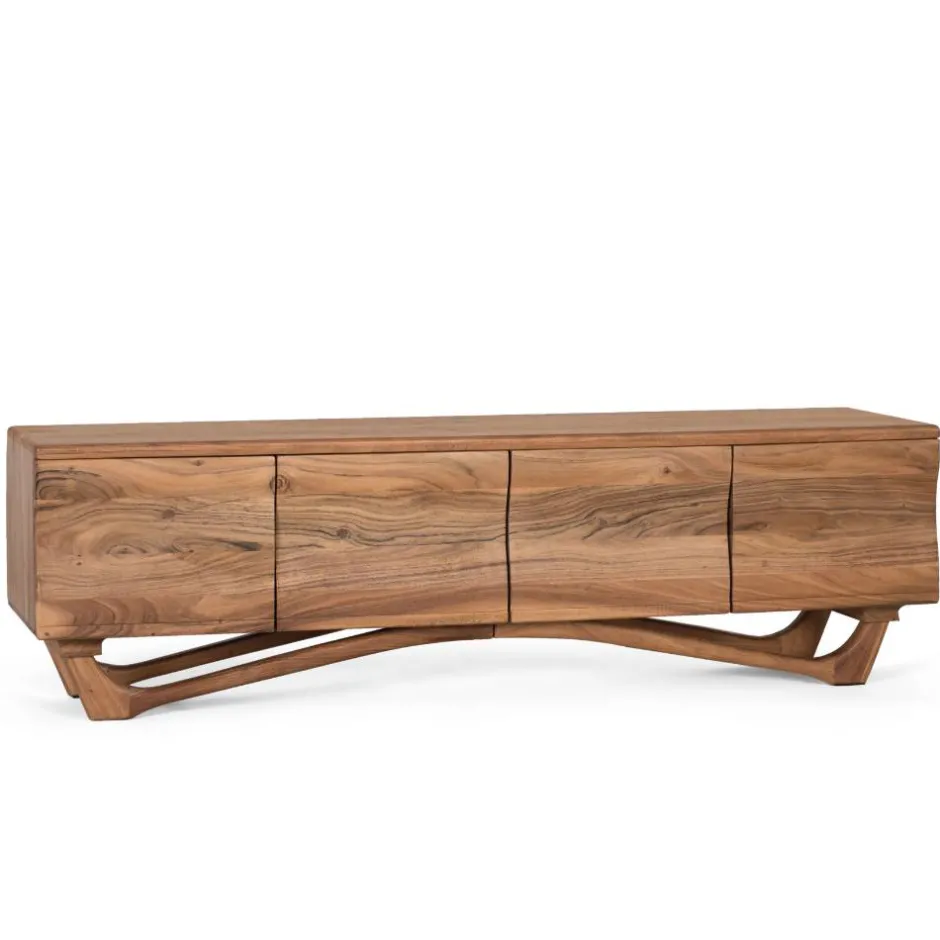 Wohnen Design TV Lowboard aus Akazie Massivholz - Endra