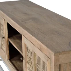 Design TV Lowboard aus Mangobaum Massivholz - Valuta^Wohnen Clearance