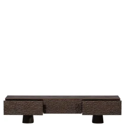 Design TV Lowboard aus Mangoholz in Walnuss Braun - Glancossa^Wohnen Online