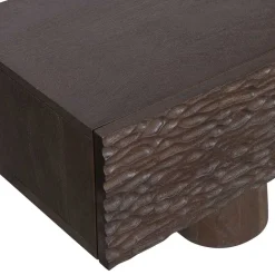 Design TV Lowboard aus Mangoholz in Walnuss Braun - Glancossa^Wohnen Online