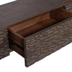 Design TV Lowboard aus Mangoholz in Walnuss Braun - Glancossa^Wohnen Online