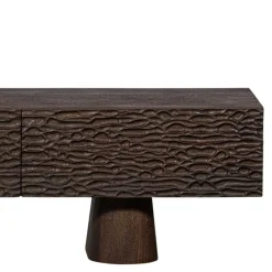 Design TV Lowboard aus Mangoholz in Walnuss Braun - Glancossa^Wohnen Online