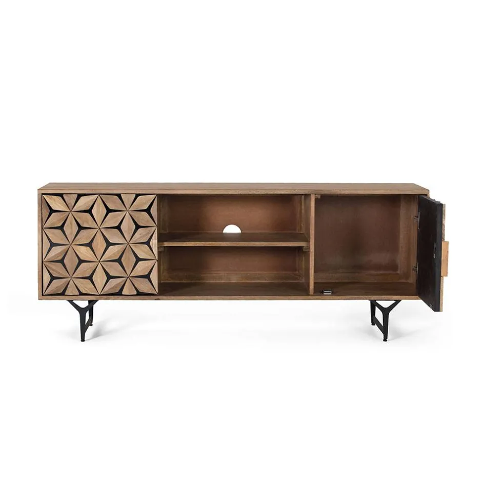 Wohnen Design TV Lowboard mit toller Frontgestaltung - Omany