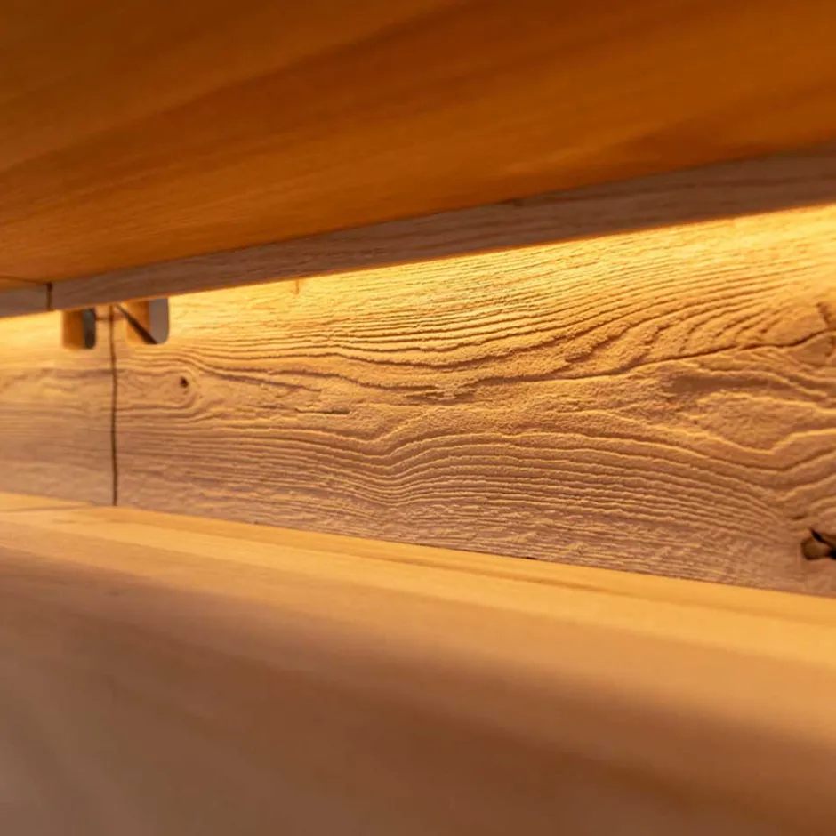 Design TV-Lowboard aus Eiche mit Glas - Masicuri^Wohnen Hot