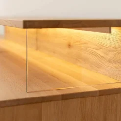 Design TV-Lowboard aus Eiche mit Glas - Masicuri^Wohnen Hot
