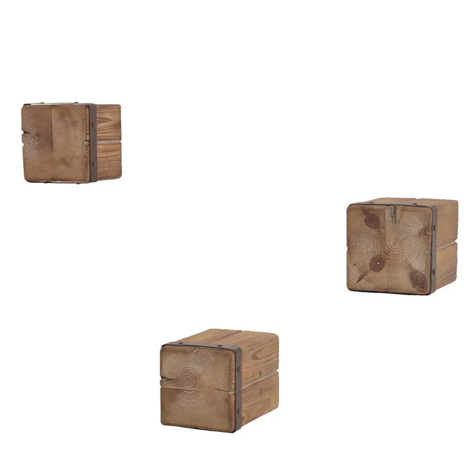 Design Wandablagen Set aus Tanne Natur - Indyron (dreiteilig)^Wohnen Best