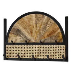 Design Wandgarderobe mit Wiener Geflecht & Holz - Leiria^Wohnen Sale