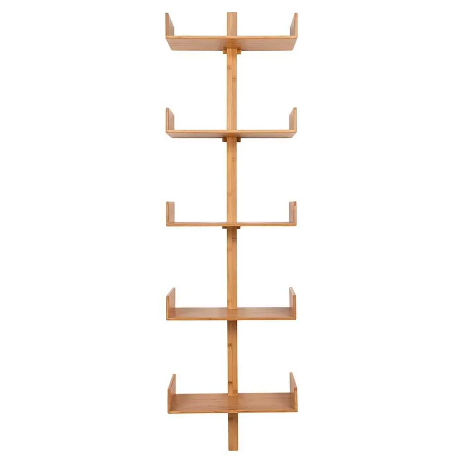 Design Wandregal aus Bambus in Natur - Rasfera^Wohnen New