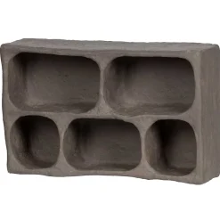 Design Wandregal in Grau aus Pappmaschee - Dattilo^Wohnen Sale