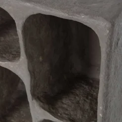 Design Wandregal in Grau aus Pappmaschee - Dattilo^Wohnen Sale