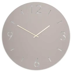 Design Wanduhr in Taupe - Cardini^Wohnen Outlet