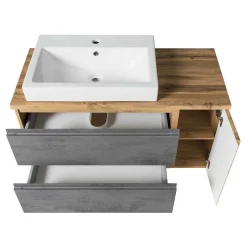 Design Waschtisch mit Aufsatzbecken - Mia^Wohnen Discount