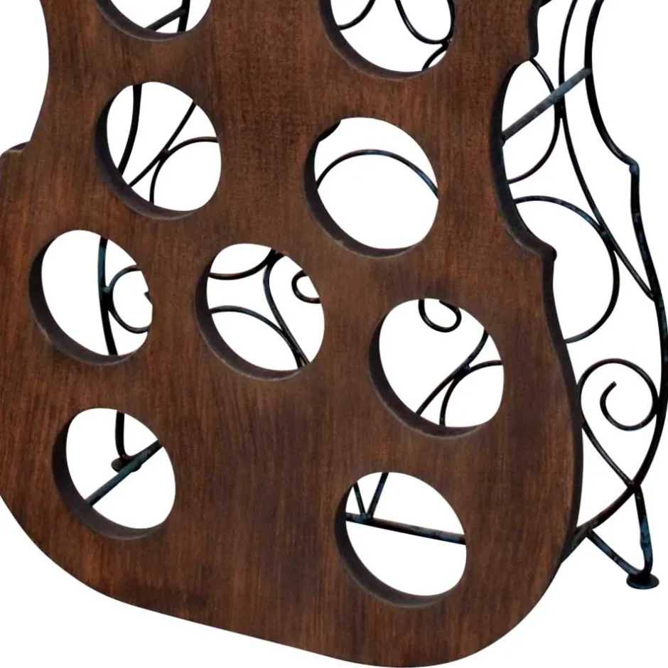 Wohnen Design Weinregal in Kontrabass Optik - Claudio