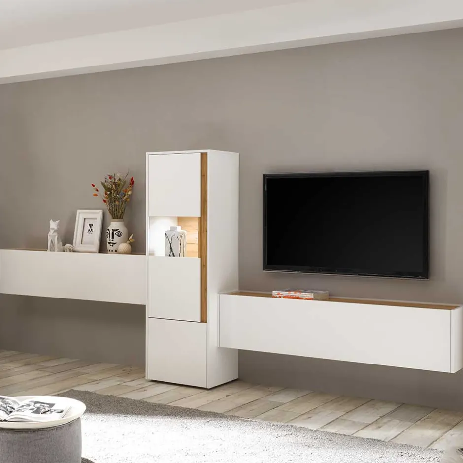 Design Wohnwand 350 cm breit - Nonessia I (dreiteilig)^Wohnen Clearance