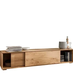 Wohnen Design Wohnwand aus Massivholz - Sinta (dreiteilig)