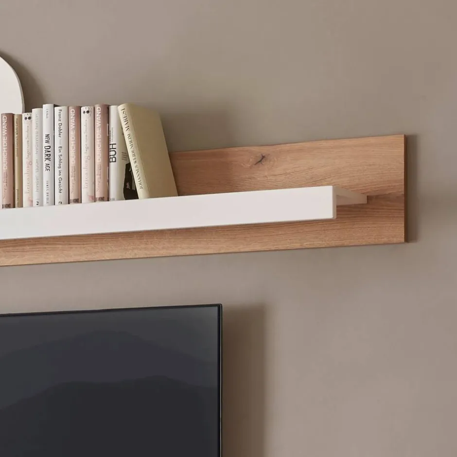 Design Wohnwand Set in Mattweiß - Adejano (dreiteilig)^Wohnen New