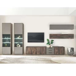 Wohnen Design Wohnwandmöbel Set - Mundo (fünfteilig)