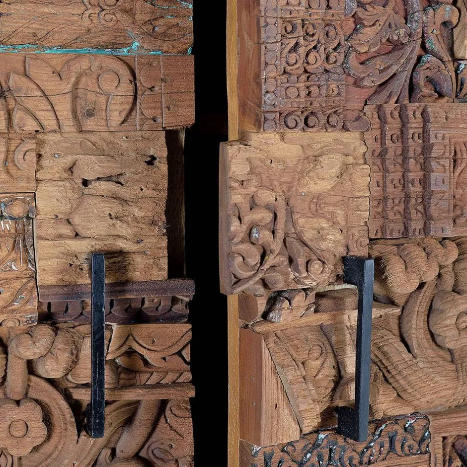 Design Wohnzimmerschrank aus Mangoholz rustikal - Lacid^Wohnen Outlet