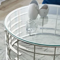 Design Wohnzimmertisch aus Klarglas - Oradea^Wohnen Clearance