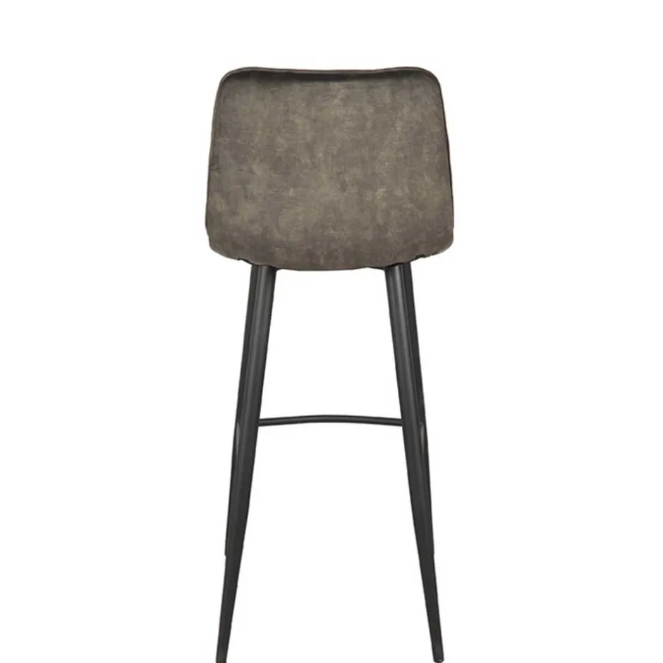 Design-Barstühle in Dunkelgrün Velours - Ciudada (2er Set)^Wohnen Sale