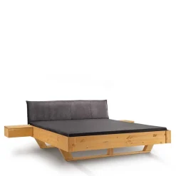Designbett mit Holzkufen aus Kiefer gelaugt - Ravilon^Wohnen Outlet