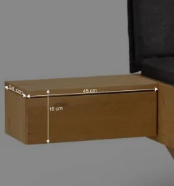 Designbett mit Holzkufen aus Kiefer gelaugt - Ravilon^Wohnen Outlet