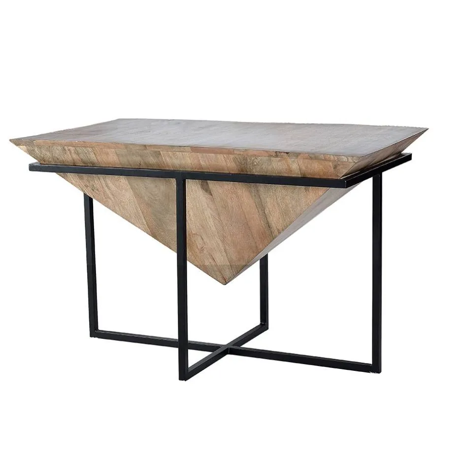 Design-Couchtisch aus Mangobaum Massivholz - Rovakis^Wohnen Outlet