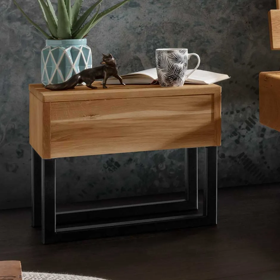 Wohnen Designer Balkenbett mit LED Beleuchtung - Syrecs