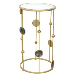 Designer Beistelltisch aus Spiegelglas - Quarzas^Wohnen Clearance