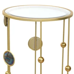 Designer Beistelltisch aus Spiegelglas - Quarzas^Wohnen Clearance