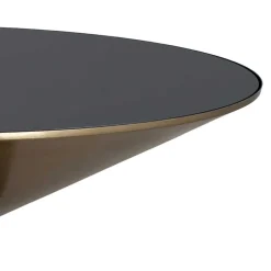 Wohnen Designer Couchtisch aus Glas und Aluminium - Coralla