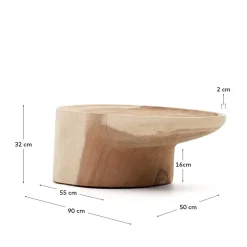 Designer Couchtisch aus Mungur Massivholz - Stanza^Wohnen Sale