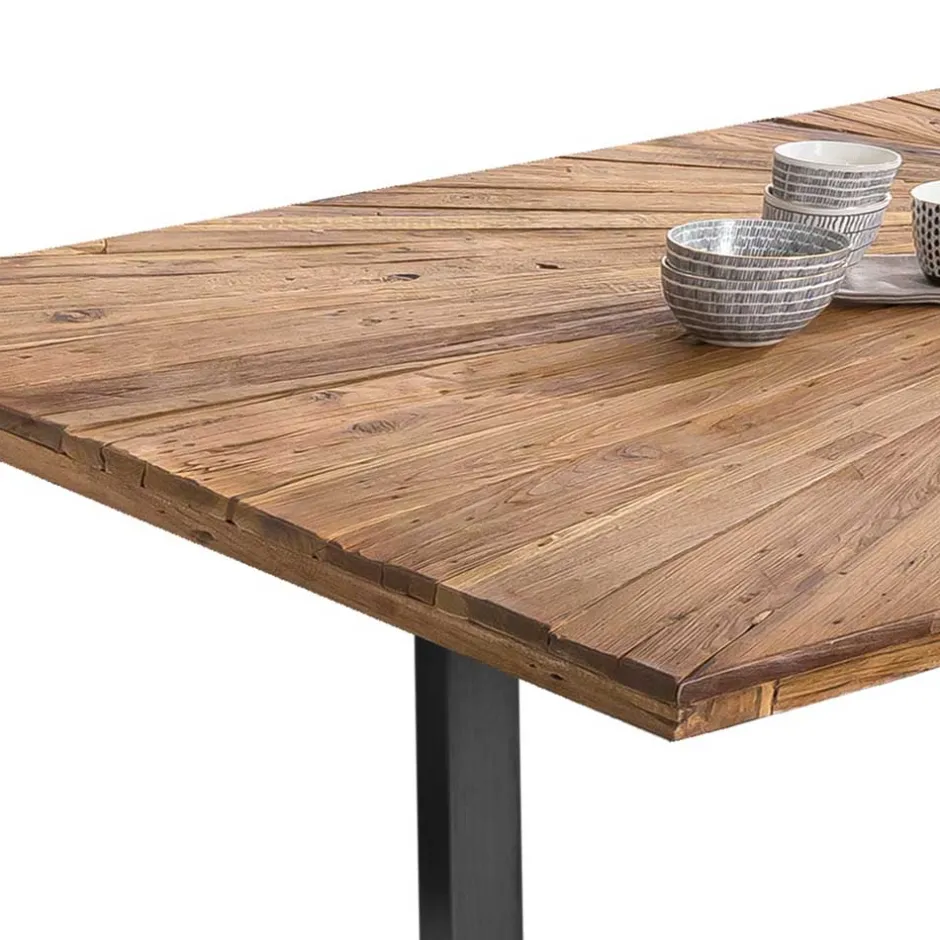 Designer Esstisch aus Recyclingholz Teak - Lolly^Wohnen New