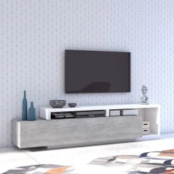 Designer TV Anbauwand in Betonoptik - Venatio (dreiteilig)^Wohnen Hot