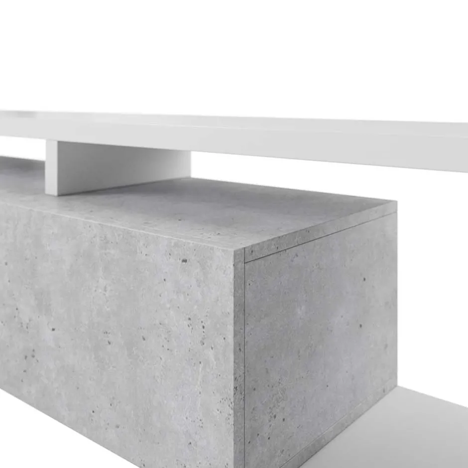 Designer TV Anbauwand in Betonoptik - Venatio (dreiteilig)^Wohnen Hot