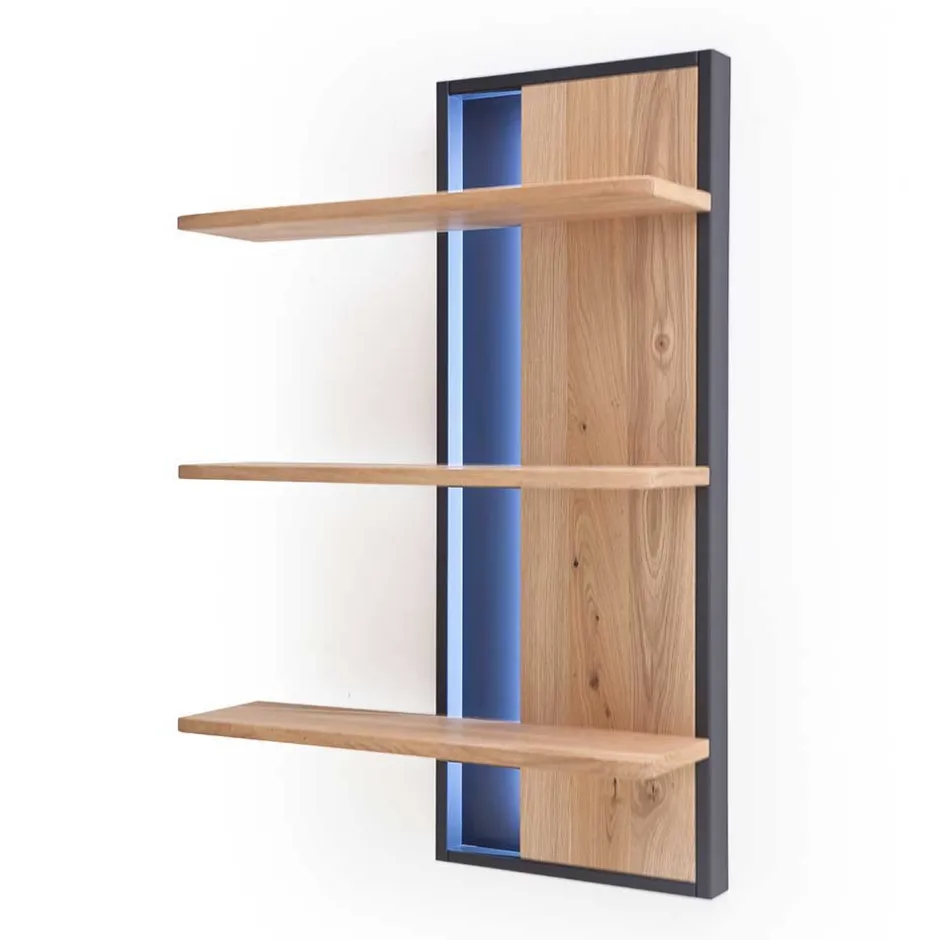 Designer Wohnwand aus Eiche - Assela (vierteilig)^Wohnen Outlet