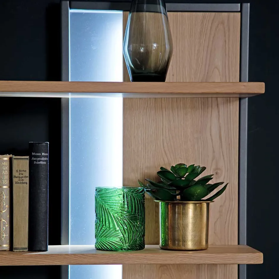 Designer Wohnwand aus Eiche - Assela (vierteilig)^Wohnen Outlet