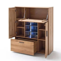 Designer Wohnwand aus Eiche - Assela (vierteilig)^Wohnen Outlet