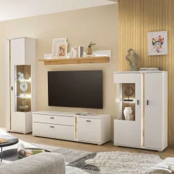 Designer Wohnwand mit LED Beleuchtung - Racelyn (vierteilig)^Wohnen Sale