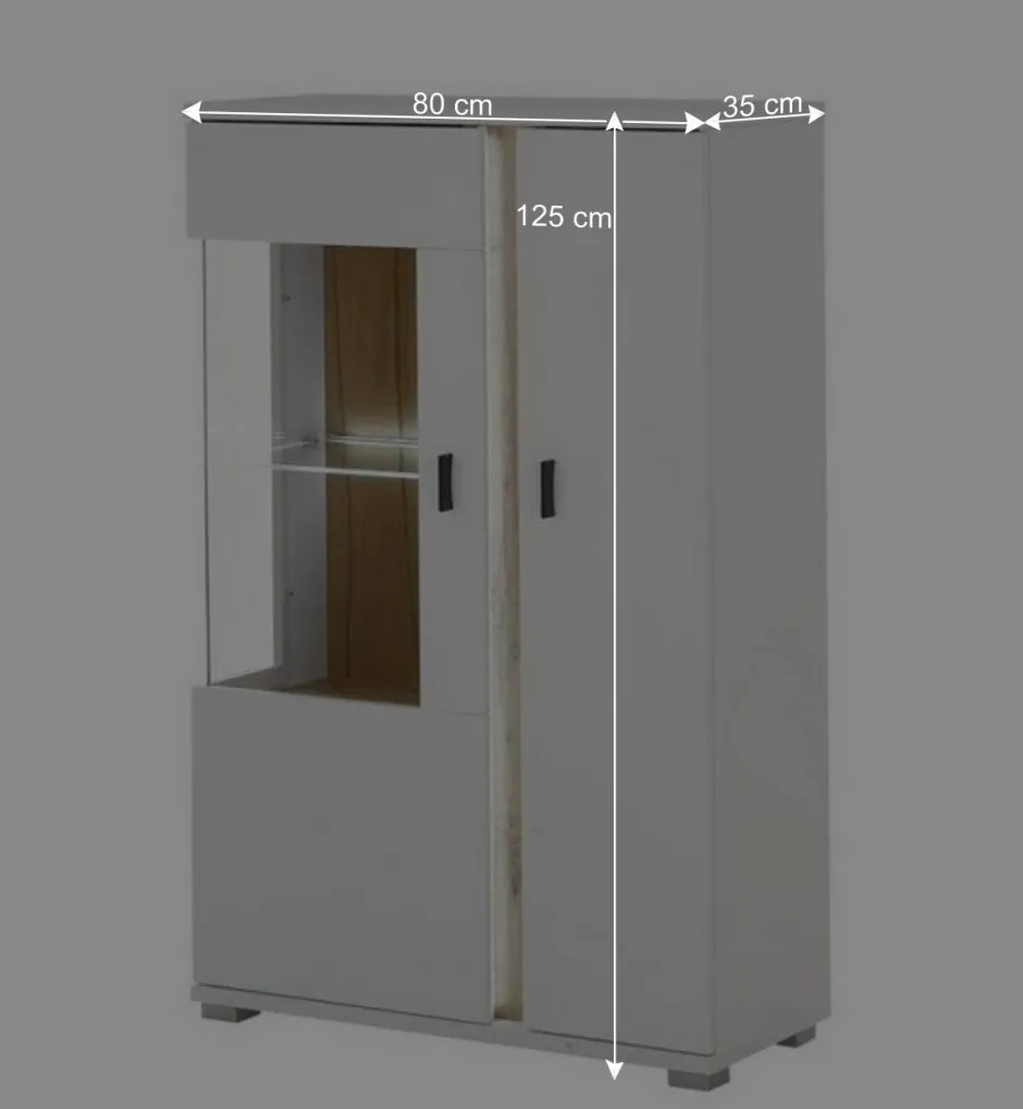 Designer Wohnwand mit LED Beleuchtung - Racelyn (vierteilig)^Wohnen Sale