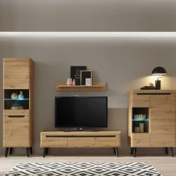 Designer Wohnwand Scandi Chic - Olcian (vierteilig)^Wohnen Sale