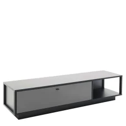 Wohnen Designer-Wohnwand Möbel in Grau - Ridona (dreiteilig)